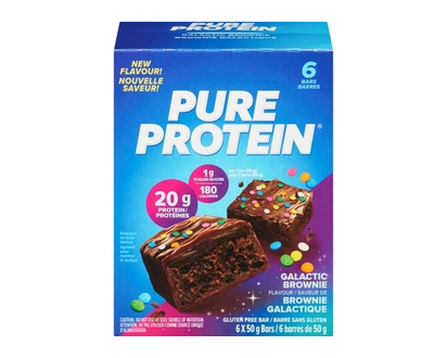 Pure Protein Barre sans gluten saveur de brownie galactique - 50.0 G