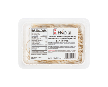 Hon's Shanghai Thin Noodles Uncooked - 550.0 G