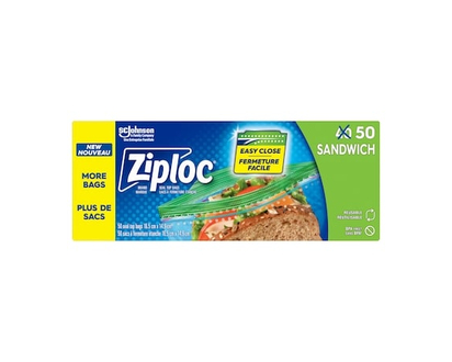 Ziploc Sandwich Bags, with Grip 'n Seal Technology - 40.0 EA