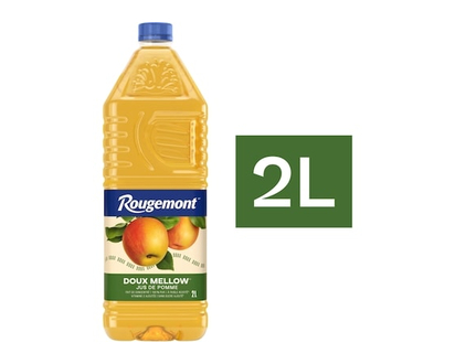 Rougemont Jus de pomme doux sans sucre ajouté à faible acidité - 2.0 L