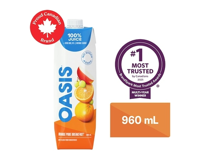 Oasis Orange Pure Breakfast Juice - 960.0 ML