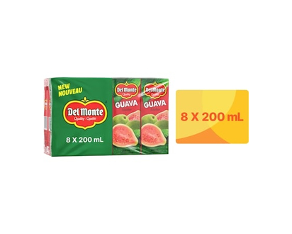 Del Monte Guava Nectar Juice Boxes - 200.0 ML