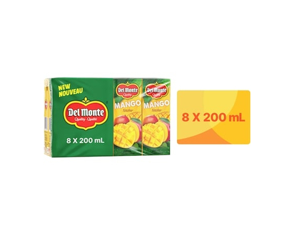Del Monte Mango Nectar Juice Boxes - 200.0 ML