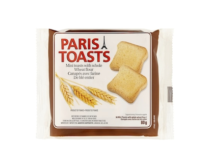 Paris Toasts Whole Wheat Paris Toasts - 80.0 G