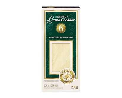 Agropur Grand Cheddar 6 Years-Old Cheese - 200.0 G
