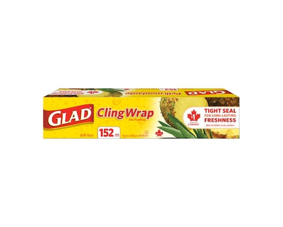 Glad ClingWrap Plastic Wrap 152 Metre Roll - 152.0 EA