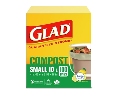 Glad 100% Compostable Bags - 100.0 EA