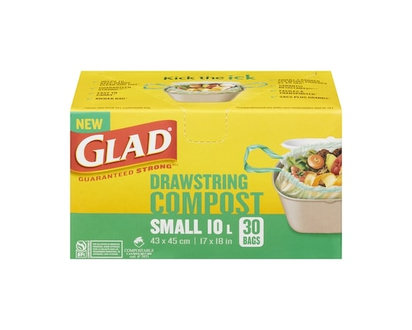 Glad Drawstring Compost Small 10 L - 1.0 EA