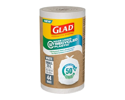 Glad Bags White Small 25 L - 44.0 EA