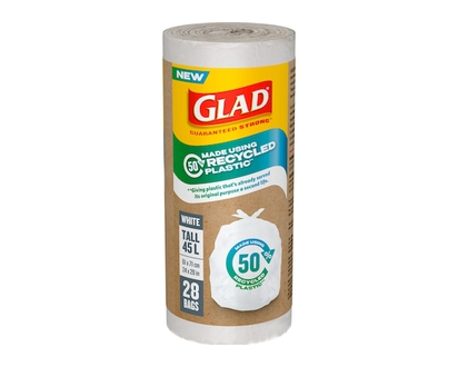 Glad Bags White Tall 45 L - 28.0 EA