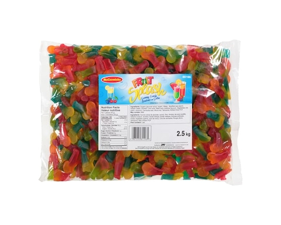 Fruit Splash Gummy Candy - 2.5 KG