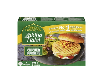 Zabiha Halal Chicken Burgers - 908.0 G