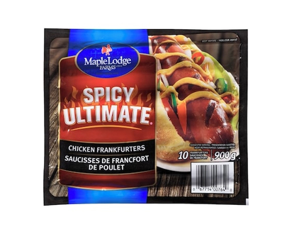 Maple Lodge Farms Saucisses de Francfort de poulet Spicy Ultimate - 900.0 G