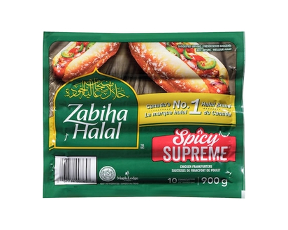 Zabiha Halal Saucisses fumées au poulet suprême épicé - 900.0 G