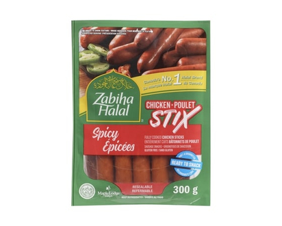 Zabiha Halal Chicken Stix, Fully Cooked - 300.0 G