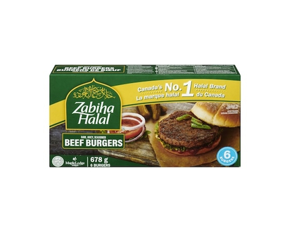 Zabiha Halal Beef Burgers - 678.0 G
