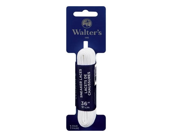 Sneaker Laces Kids 36 White - 1.0 EA