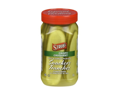 Strubs Dill & Garlic Pickles Snackers - 1.0 L