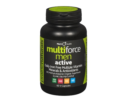 Prairienaturals Multiforce Men Daily Iron Free Multiple Vitamins Minerals & Antioxidants - 60.0 EA