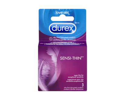 Sensi-Thin Extra Lubricated Latex Condoms - 3.0 EA