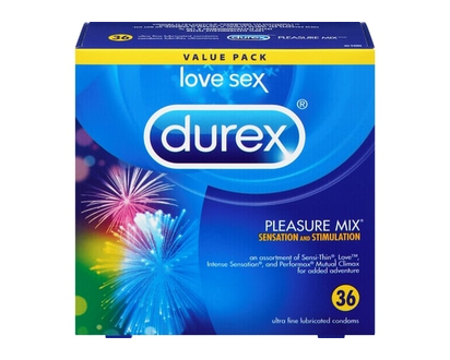 Durex Condoms Pleasure Mix Value Pack - 36.0 EA
