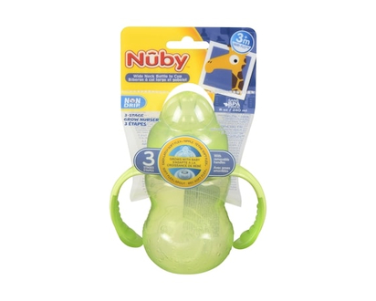 Nuby Wide Neck 3 Stages Bottle - 1.0 EA