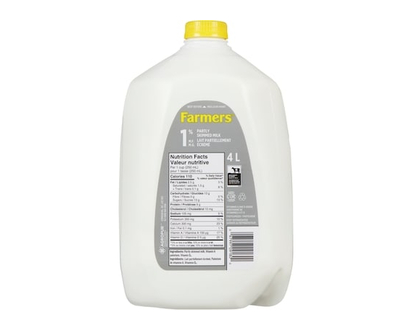 Farmers 1% Milk - 4.0 L