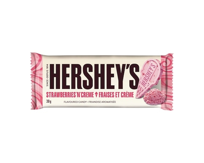 Hershey's Strawberries 'n' Creme Flavoured Candy- Full Sized Bar - 39.0 G