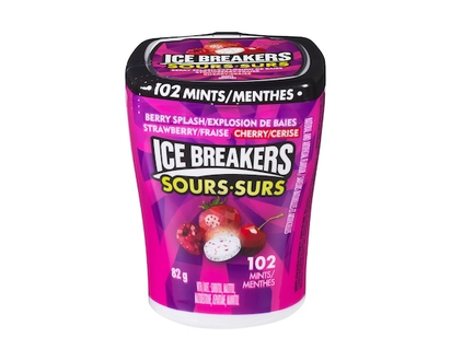 Ice Breakers Assorted Gum Mint Berry Bottle - 82.0 G