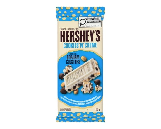Barre de chocolat Cookies'N'Creme avec Graham Clusters - 90.0 G