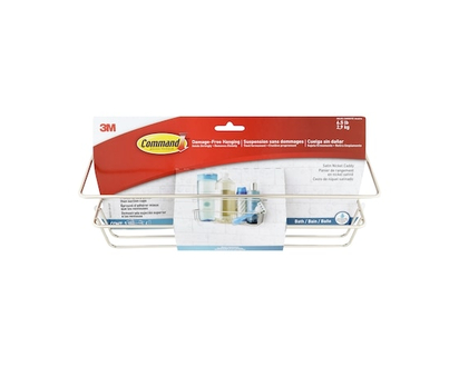 Command Satin Nickel Caddy Bath - 1.0 EA