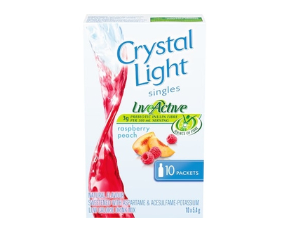 Crystal Light Singles, Raspberry Peach - 54.0 G