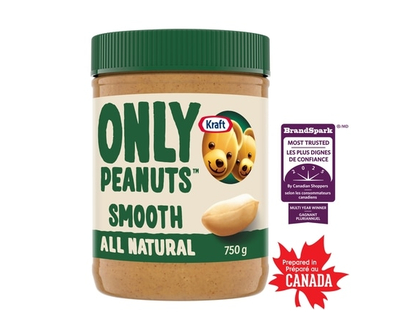 Kraft Only Peanuts All Natural Smooth Peanut Butter - 750.0 G