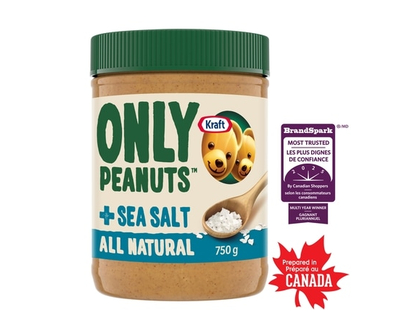 Kraft Beurre d'arachide juste des arachides au sel de mer, pot - 750.0 G