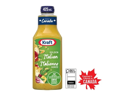 Kraft Vinaigrette italienne golden, bouteille - 425.0 ML