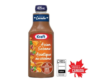 Kraft Asian Sesame Salad Dressing - 425.0 ML
