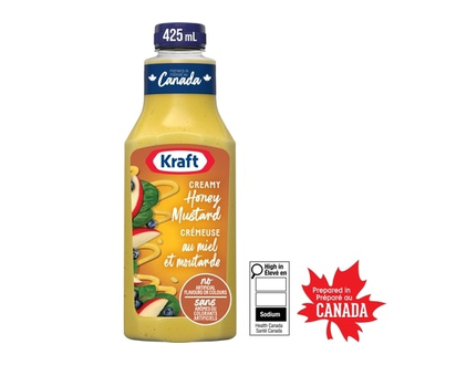 Kraft Creamy Honey Mustard Salad Dressing - 425.0 ML