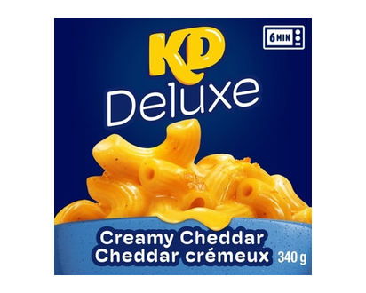 Kraft Kd Deluxe Creamy Cheddar Macaroni And Cheese Frozen Dinner - 340.0 G