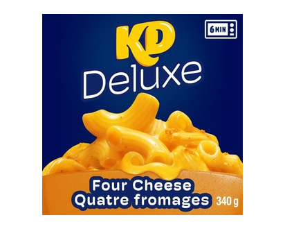Kraft Kd Deluxe Four Cheese Macaroni And Cheese Frozen Dinner - 340.0 G