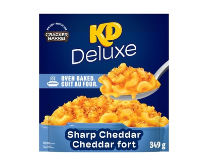 Kraft Kd Deluxe Sharp Cheddar Oven Baked Macaroni And Cheese - 349.0 G