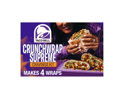Taco Bell Trousse de fringales wrap croustillant suprême, boîte - 642.0 G