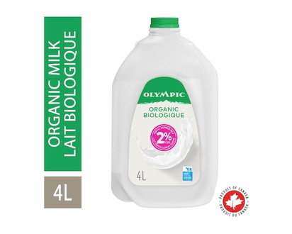 Olympic Organic Milk 2%, Jug - 4.0 L