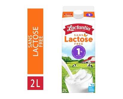 Lactantia Sans lactose lait partiellement écrémé 1 % - 2.0 L
