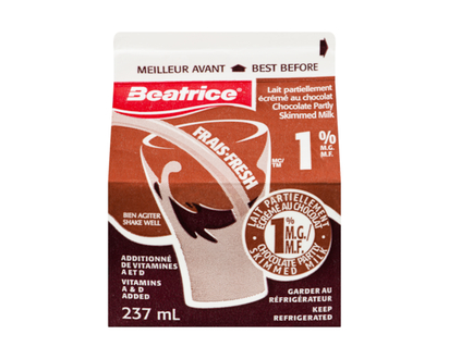 Beatrice 1% Milk, Chocolate - 237.0 ML