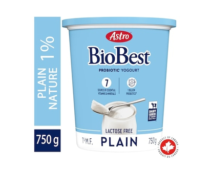 Astro Biobest Lactose Free Probiotic Plain Yogurt 1% - 750.0 G