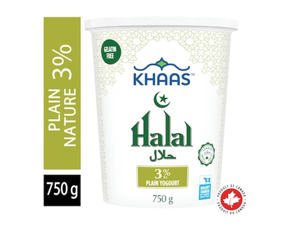 Khaas Yogourt nature halal 3 % - 750.0 G