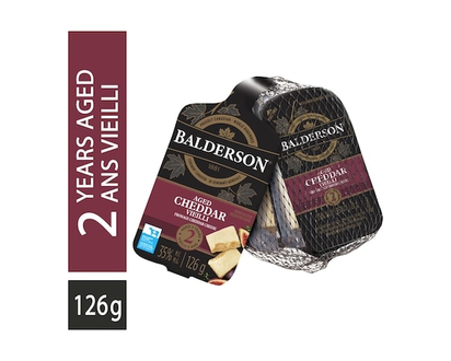 Balderson 2 Year Old Cheddar Cheese Portions 6-Pack - 126.0 G