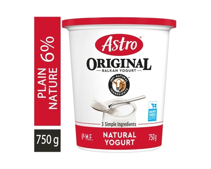 Astro Original Balkan Style Plain Yogurt 6% - 750.0 G