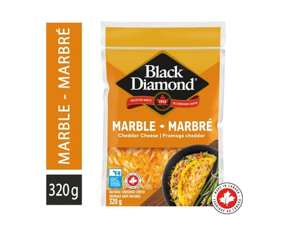 Black Diamond Marble Cheddar Shredded Cheese - 320.0 G