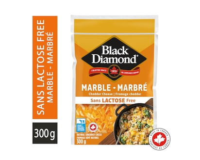 Black Diamond Lactose Free Marble Cheddar Cheese - 300.0 G